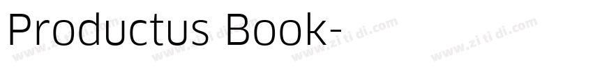 Productus Book字体转换